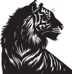 Obraz premium Tiger Silhouette