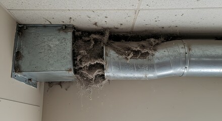 Clogged Ductwork: Dust and Airflow Obstruction