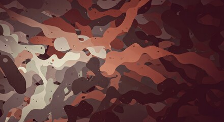 Abstract Forms in Brown and Beige