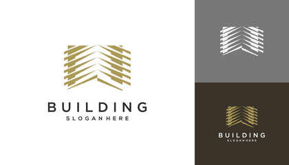 Gold building and architecture vector design inspirations.