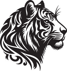 Obraz premium Tiger Silhouette