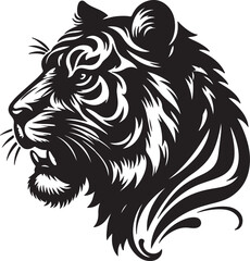 Obraz premium Tiger Silhouette