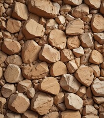 Warm beige rock wall, abstract texture  Natural earthy tones , element, wallpaper