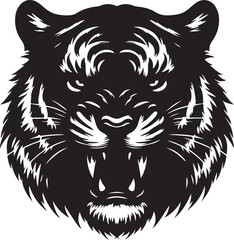 Fototapeta premium Tiger Silhouette