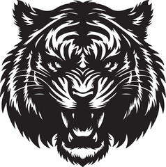 Fototapeta premium Tiger Silhouette