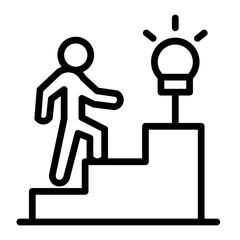 Career Workshop Vector Line Icon Design