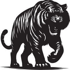Obraz premium Tiger Silhouette