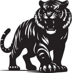 Fototapeta premium Tiger Silhouette