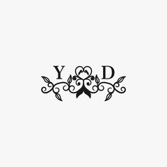 YD Initials Wedding Logo Vector Art  Icons  and Graphics