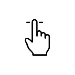 Obraz premium Hand pointing icon