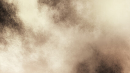 White fog or smoke on black background