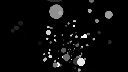 particles abstract background with shining Floating Dust Particles Flare Bokeh star on Black Background. Futuristic glittering in space