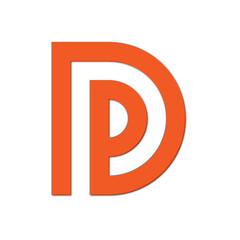 Web line modern color full letter logo design