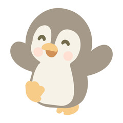 Illustration of a Happy Penguin