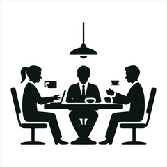 Business Meeting Silhouette