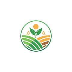 agriculture logo design vector 