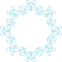 Fototapeta premium Beautiful flower art and mandala vector design