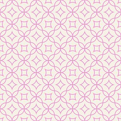 Pink floral seamless pattern with roses and vintage design