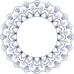 Beautiful flower art and mandala vector design