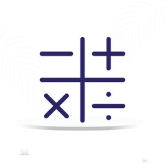 calculator icon outline