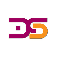 Web line modern color full letter logo design