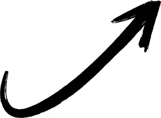 Grunge arrow vector on white background