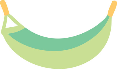 Illustration of a Simple Green Hammock