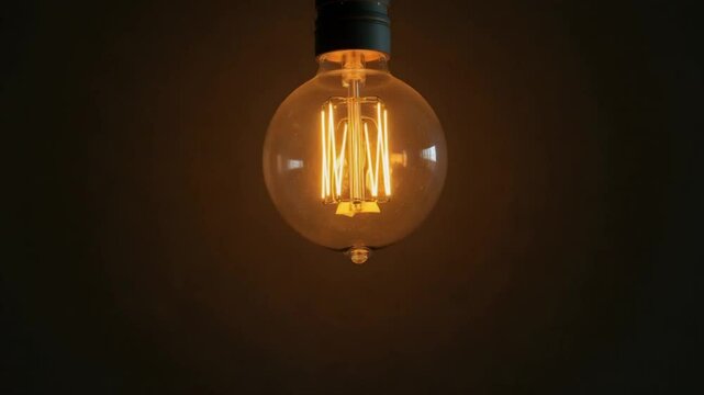 old retro vintage incandescent light bulb