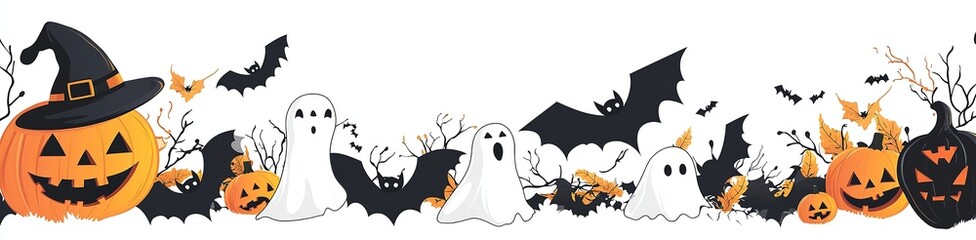 2025 halloween banner with spooky fun theme