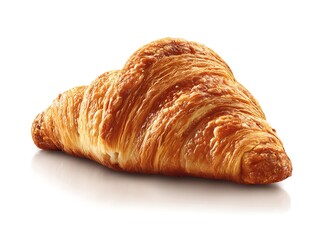 Delicious buttery croissant with flaky layers and a golden brown crust