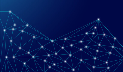 Low Poly Network Design: Stylized 3D Connection Nodes and Web Structures for Tech, UI, Apps, and Digital Visuals