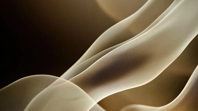 Abstract design of flowing, smoky lines in warm tones.