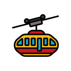 The funicular icon. A design element.