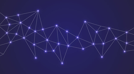 Low Poly Background on Dark Blue Gradient – Modern, Geometric, and Minimalist Abstract Design for Digital Art, 3D Modeling, Wallpapers, and Futuristic Graphics	