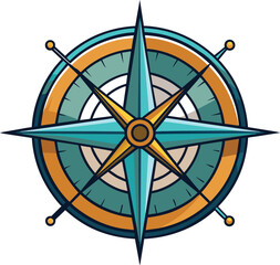 Compass Rose Navigation Travel Design