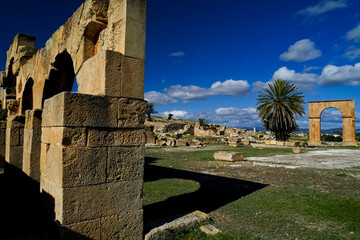 L'area archeologica di Phradi Majus con i resti dell'antico insediamento Romano. Sousse Governorate, Tunisia