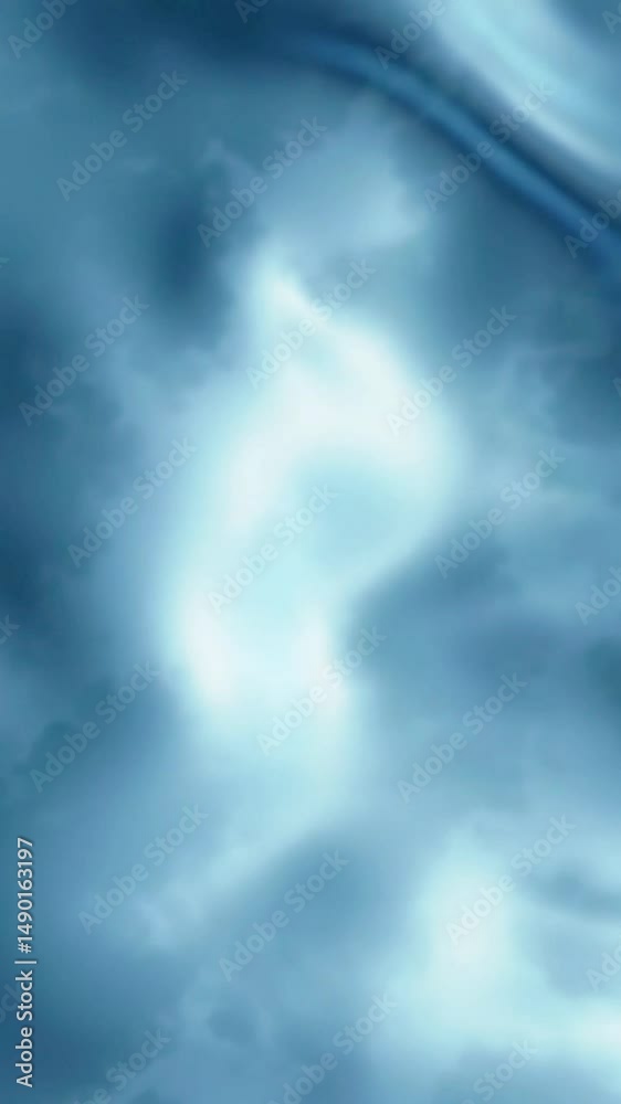 Poster abstract blue fabric flowing with soft light and shadow play video