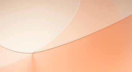 Soft Gradient Abstract Background with Wavy Transparent Lines in Pastel Tones