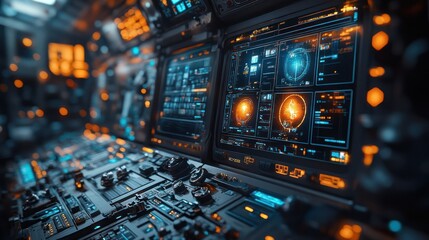 Obraz premium Fantasy city street at night