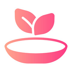 vegan gradient icon