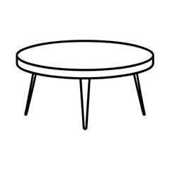 modern coffee table vector art