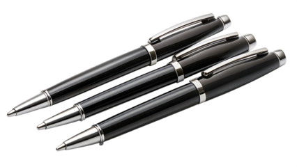 Black pen ball point isolated on white background