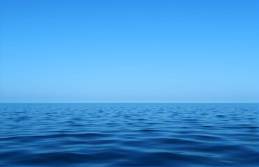 Fototapeta premium Vast Blue Ocean under Clear Sky