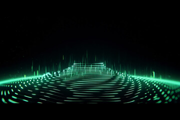 Obraz premium Neon Glowing Energy Line Effects– Abstract Light Streaks and FX Overlays on Dark Background