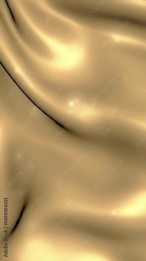 Poster Abstract Golden Fluid Motion: Shimmering Light and Shadow Play on a Smooth Surface