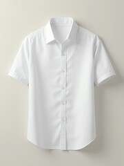 white-button-down-shirt-short-sleeve-men's-fashion-clothing-style