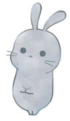 Kawaii rabbit looking up