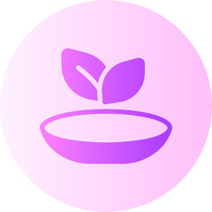 vegan gradient icon
