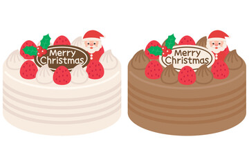 クリスマスケーキのイラスト