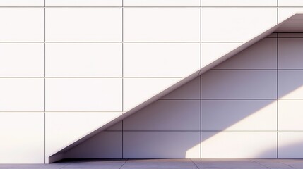 Abstract geometric patterns on a white wall, embodying minimalism and modern elegance.
